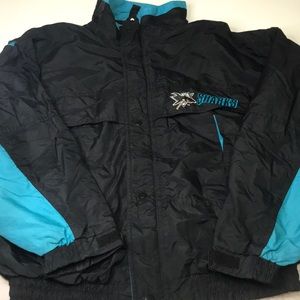 Vintage SJ Sharks Chalkline Collection Jacket XL